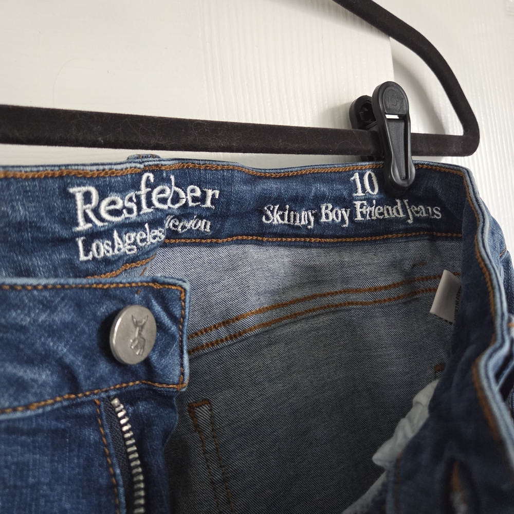 women's  Blue Skinny Boyfriend Jeans